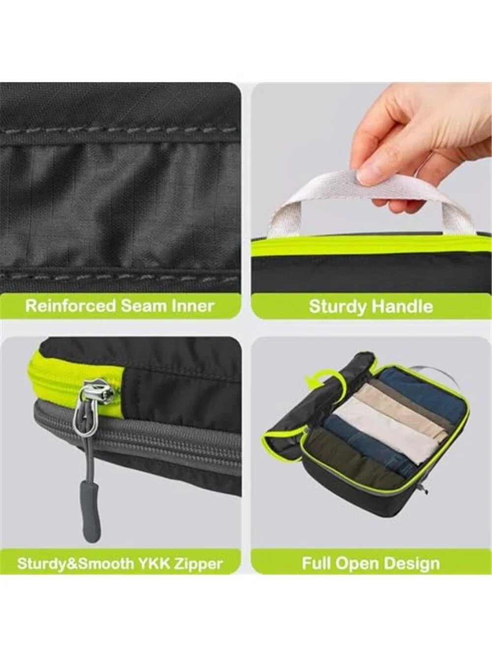 Compression Packing Cubes Travel Luggage Organizer Bags Carry On Suitcase Set